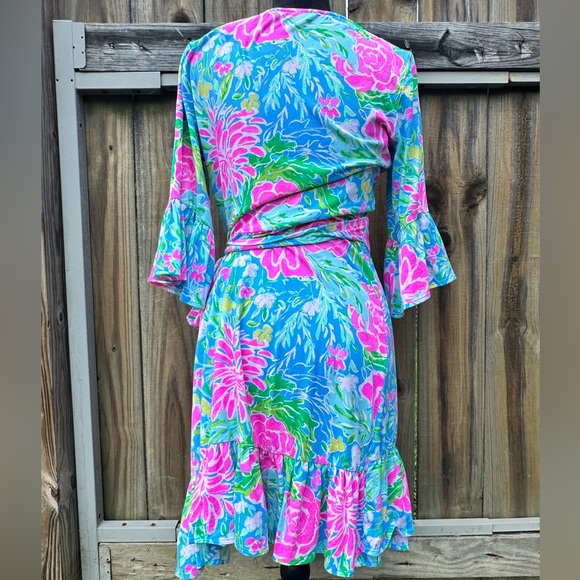 Lilly Pulitzer® Darlah Print Ruffle Dress - Picture 3 of 9